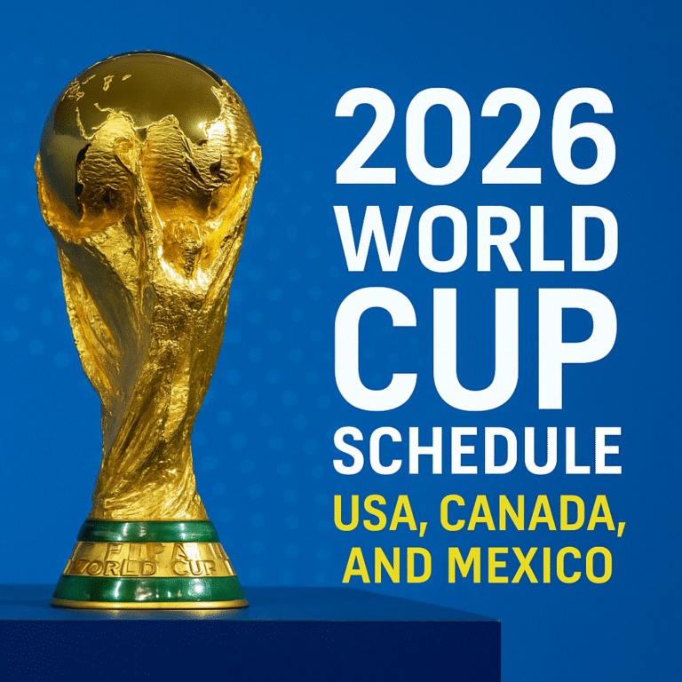 2026 World Cup Schedule – USA, Canada, and Mexico